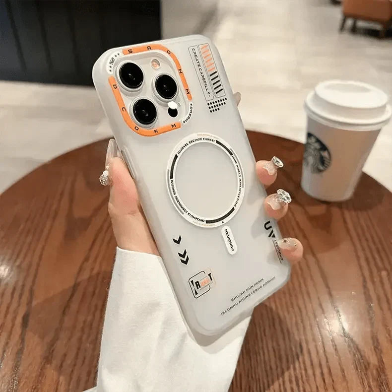 Tech Style Magnetic MagSafe Frosted Case for iPhone 15 iPhone 15 Tech white Cases & Covers Tech Style Magnetic MagSafe Frosted Case for iPhone 15 iPhone 15 Tech white Cases & Covers